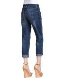 Boyfriend Loved Destroyed Cuffed Jeans