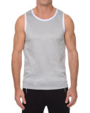 Mesh Muscle Tank, Gray