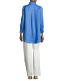 Linen Straight-Leg Pants