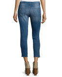 Florence Distressed Skinny Cropped Jeans, Punk
