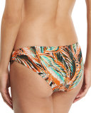 Barbados Tropical-Leaf Printed Swim Bottom