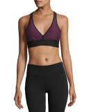 Foundation Versatility Sports Bra, Wine/Black