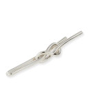 Twisted Sterling Silver Knot Tie Bar