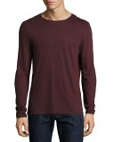 Striped Long-Sleeve Crewneck T-Shirt