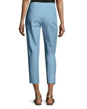 Bleecker Stretch-Cotton Cropped Pants, Portofino
