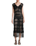 Raven Macrame Coverup Dress