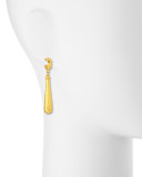 Splash Collection 24k Elongated Drop Earrings