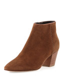 Felicia Weatherproof Suede Bootie, Chestnut