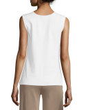 Scoop-Neck Knit Layering Tank