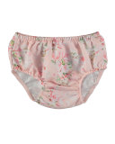 Sleeveless Floral Linen-Blend Dress w/ Bloomers, Rose, Size 6-36 Months