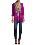 Damask Embroidered Blouse/Tunic 