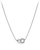 Belmont Double Link Necklace with Diamonds