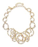 Circular Crystal Statement Necklace