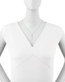Medium Rose Gold Diamond Cross Pendant Necklace