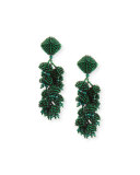 Grapes Chunky Beaded Dangle Earrings