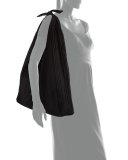 Bindle Pleated Silk Mesh Hobo Bag
