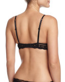 Precieux Tissage Lace Demi Bra, Noir