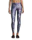Night Sparkle Tall-Band Performance Leggings, Multicolor