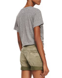 Slub V-Neck Tee