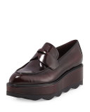 Spazzolato Creeper Loafer, Garnet (Granato)