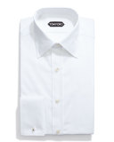 Basic French Cuff Dress Shirt, White