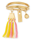 Janis Fringe Bangle Charm Bracelet