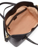 Guccissima Leather Top-Handle Bag, Black