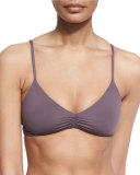 Haley Strappy Swim Top, Pebble
