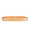 Princess 18K Rose Gold Narrow Diamond Bangle