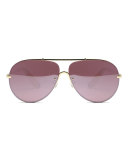 Ryder Mirrored Aviator Sunglasses
