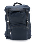 Nylon Hunting Backpack w/Leather Trim