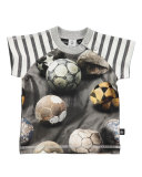 Egon Raglan Soccer Ball Jersey Tee, Gray, Size 3-18 Months