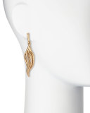 Golden Lily Drop Earrings