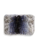 Knitted Rabbit Fur Funnel Scarf