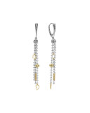Icon Caviar Sterling Silver & 18K Tassel Earrings
