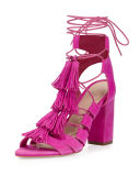 Luz Suede Lace-Up Sandal