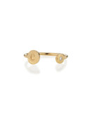 Rocha 14k Gold Initial Open Diamond Ring
