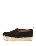 Carrin Suede Platform Espadrille Flat