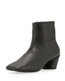 Wayio Leather 40mm Bootie, Noir