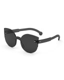 Tuttolente Lucia Cat-Eye Sunglasses, Black