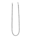 4mm Sterling Silver Rope Necklace, 18"L