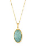 Amulet Hue Aquamarine Pendant Necklace