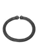 7mm Black Cable Spiral Bracelet