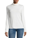 Base Turtleneck Top, Bright White