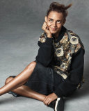 Cat-Embroidered Bomber Jacket, Black