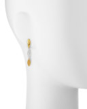 Willow 24k Gold & Diamond Triple-Drop Earrings