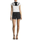 Amaris High-Waist Lace Shorts
