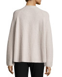 Raglan-Sleeve Merino Boxy Sweater