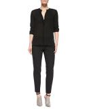 Relaxed Stretch-Wool Trousers