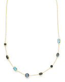18K Rock Candy Mini Gelato Station Necklace in Midnight Rain, 18"